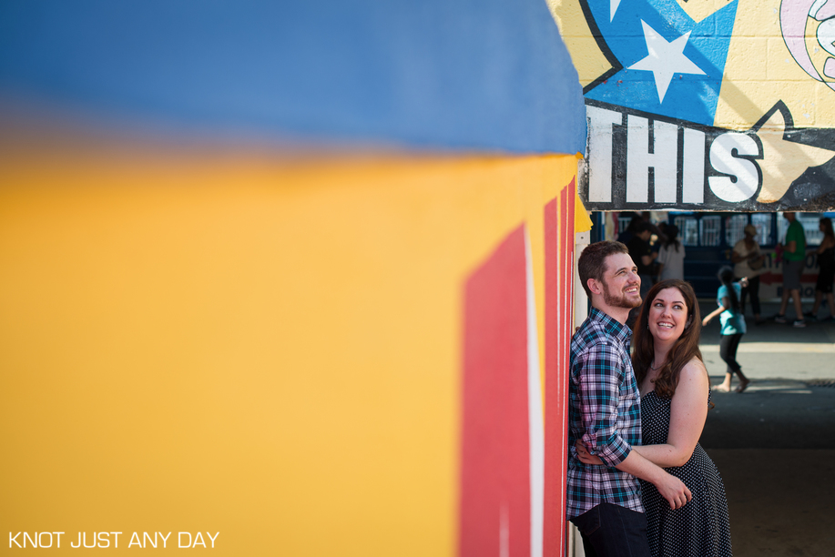 Knot Just Any Day | Engagement Photography | Coney Island | Brooklyn, NY | Engagement Photo | wonder wheel | Ferris Wheel | arcade | classic coney island | engagement photo idea | inspiration engagement photo