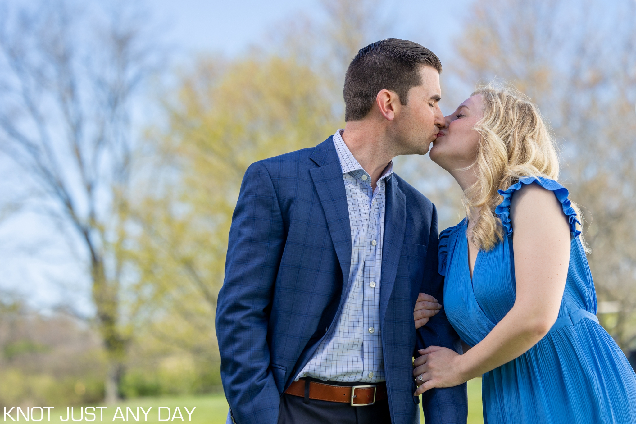 Dallas, PA Spring Engagement Photography Session at Huntsville Golf Club