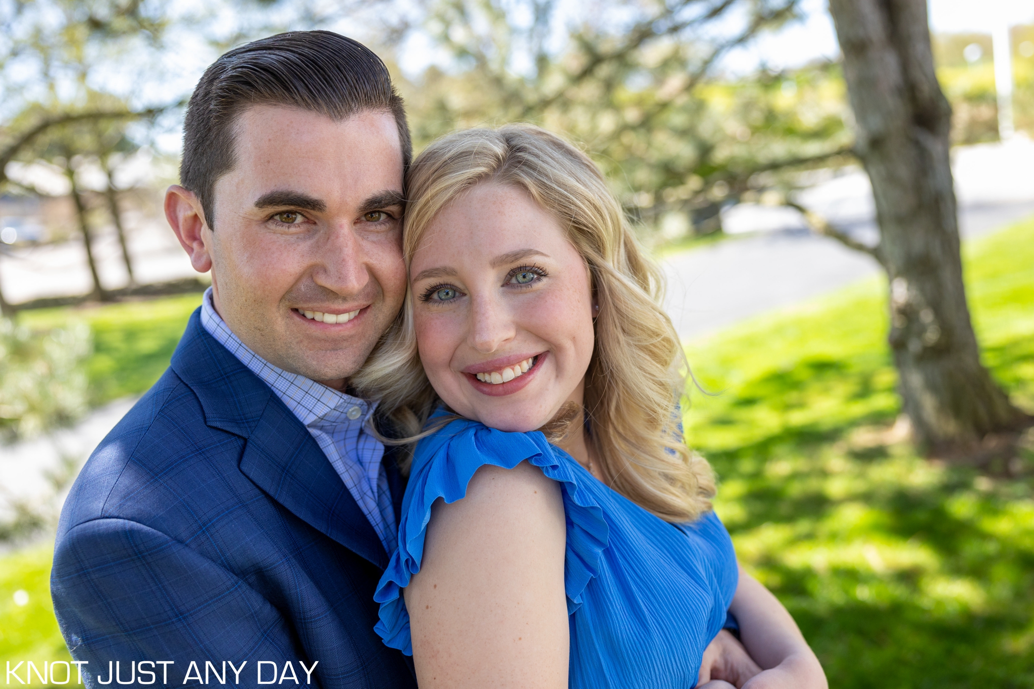 Dallas, PA Spring Engagement Photography Session at Huntsville Golf Club 