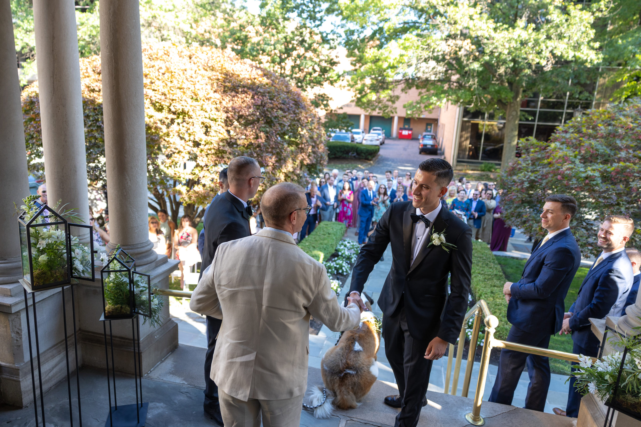 wedding ceremony at the Westmoreland Club in Wilkes-Barre, PA